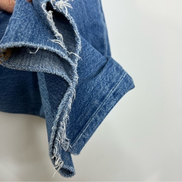 Frank and Oak Karen Kick Flare Organic Cotton Cropped Jeans 25 - Picture 6 of 12